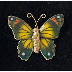 Ronté Genuine Goldtone Butterfly Pin Jewelry Home Decor Vintage